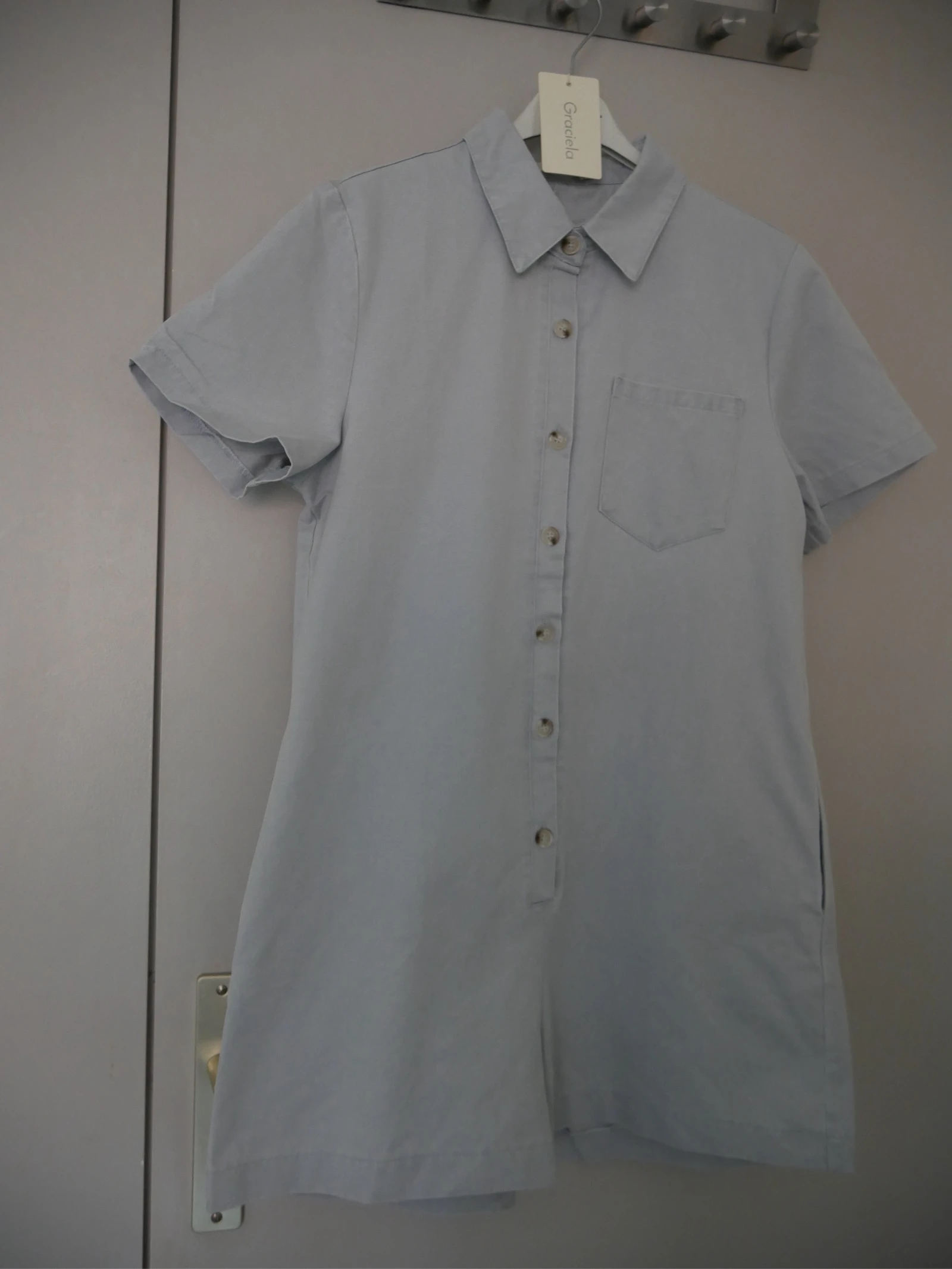 Combi short bleu ciel taille M/L